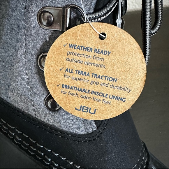JBU By Jambu Boots Calgary Black Gray Winter Rain Duck Boots Weather Ready NWT - Picture 7 of 11